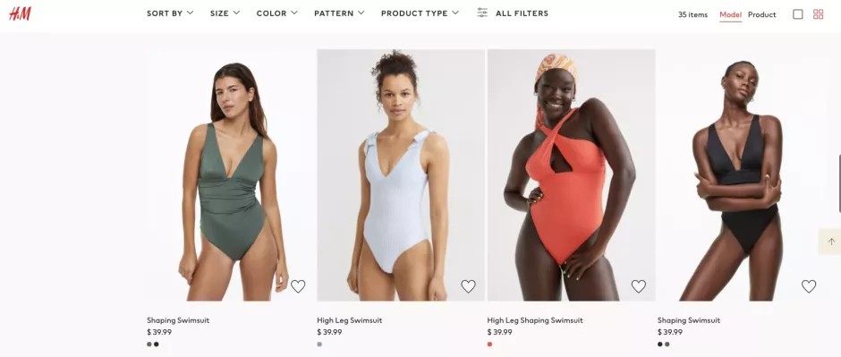 H&m on sale swimsuit sizing