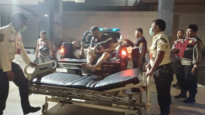 Local residents attacked foreigners near a beach club in Bali