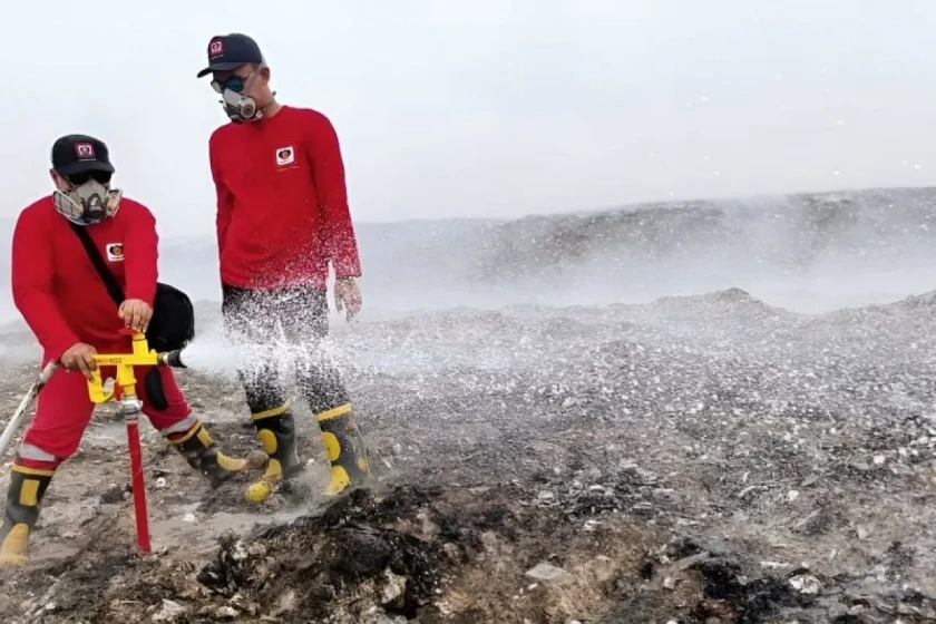 22 days of fire at the Suwung landfill in Bali. How is the firefighting progressing?