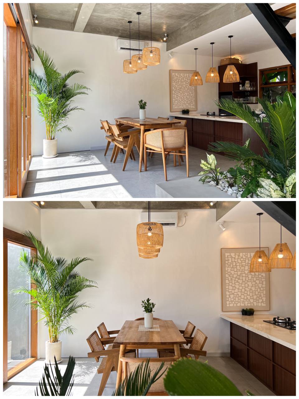 Villa modern villa with a view of rice fields in berawa Canggu