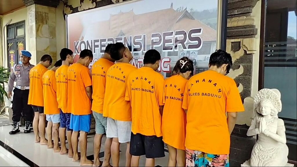 Nine Drug Couriers Busted by Police in Bali