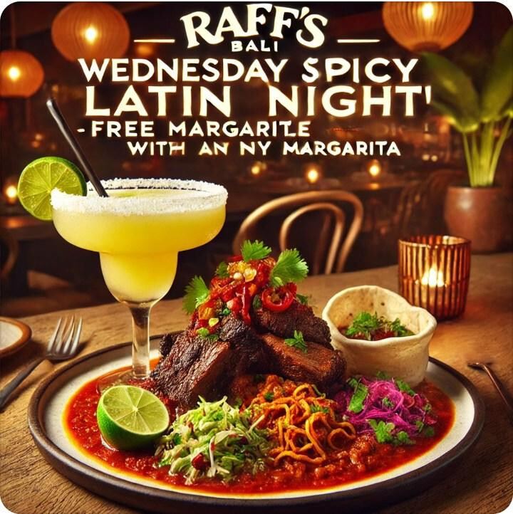Spicy Latin and FREE Margarita Night