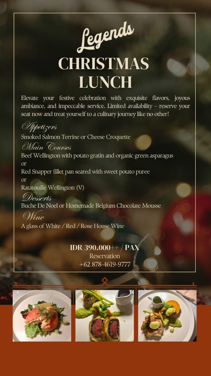 Legend Christmas Lunch
