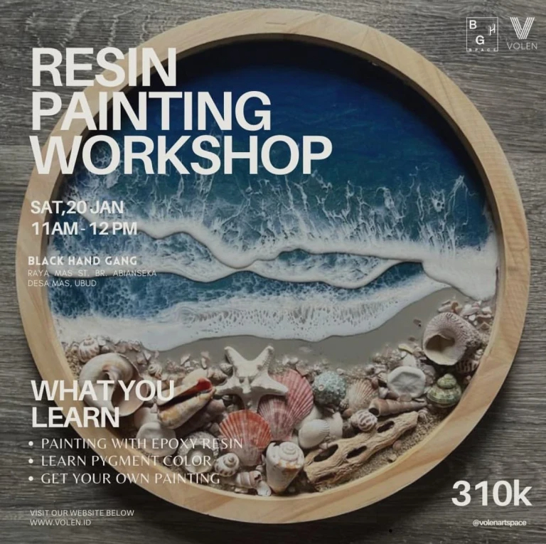 Art Master class in resin painting 10656