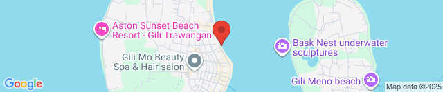 The beach at Gili Trawangan