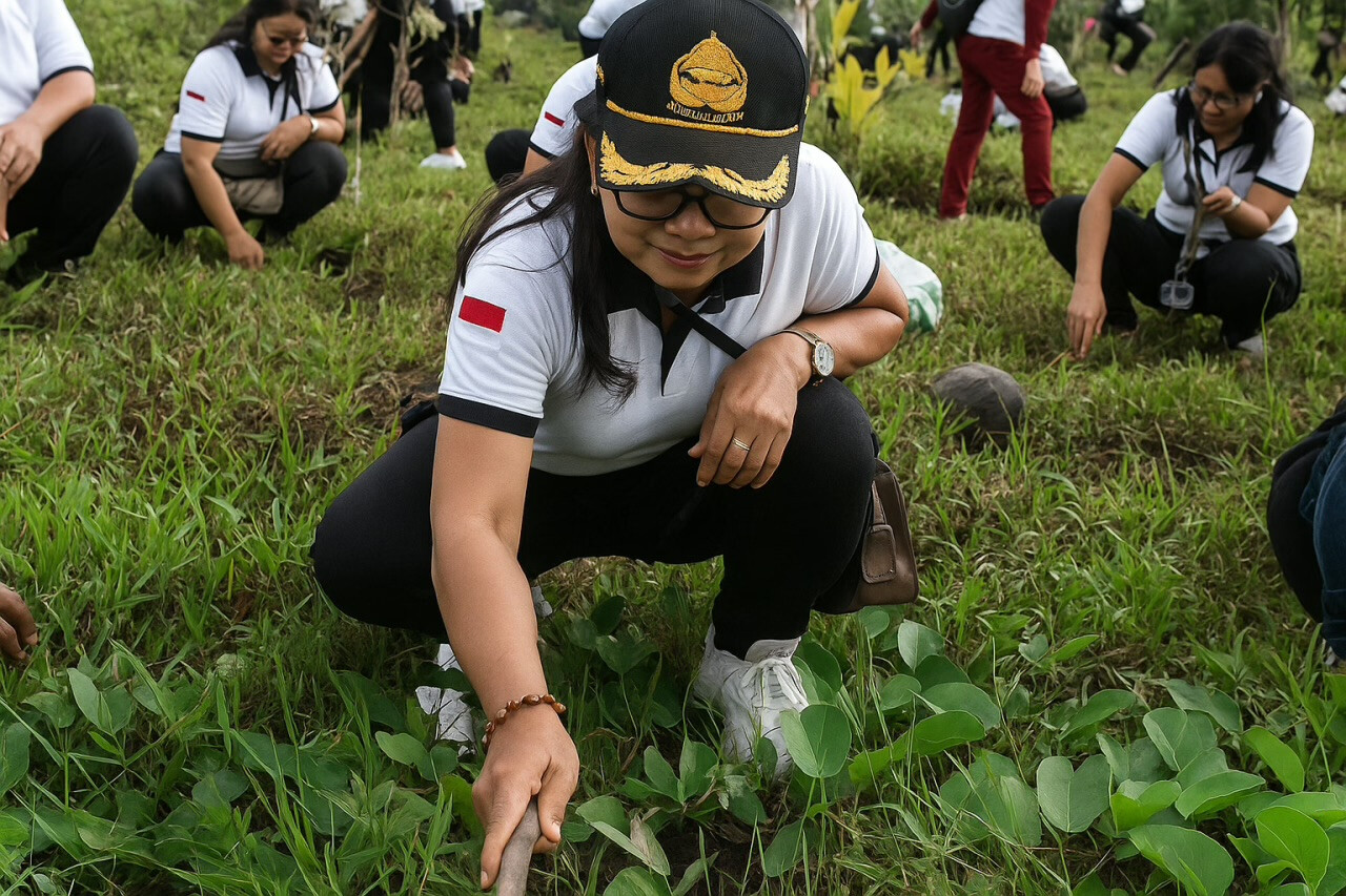 Jembrana Plants 3,500 New Trees with Community Support