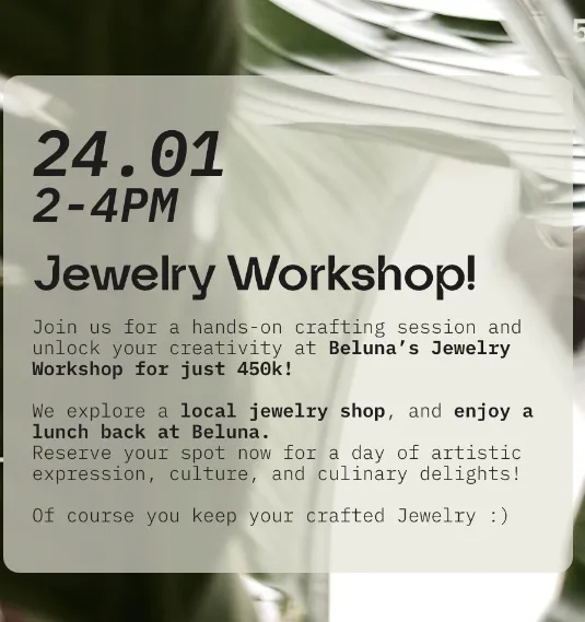 Craft Jewelry Workshop 11206