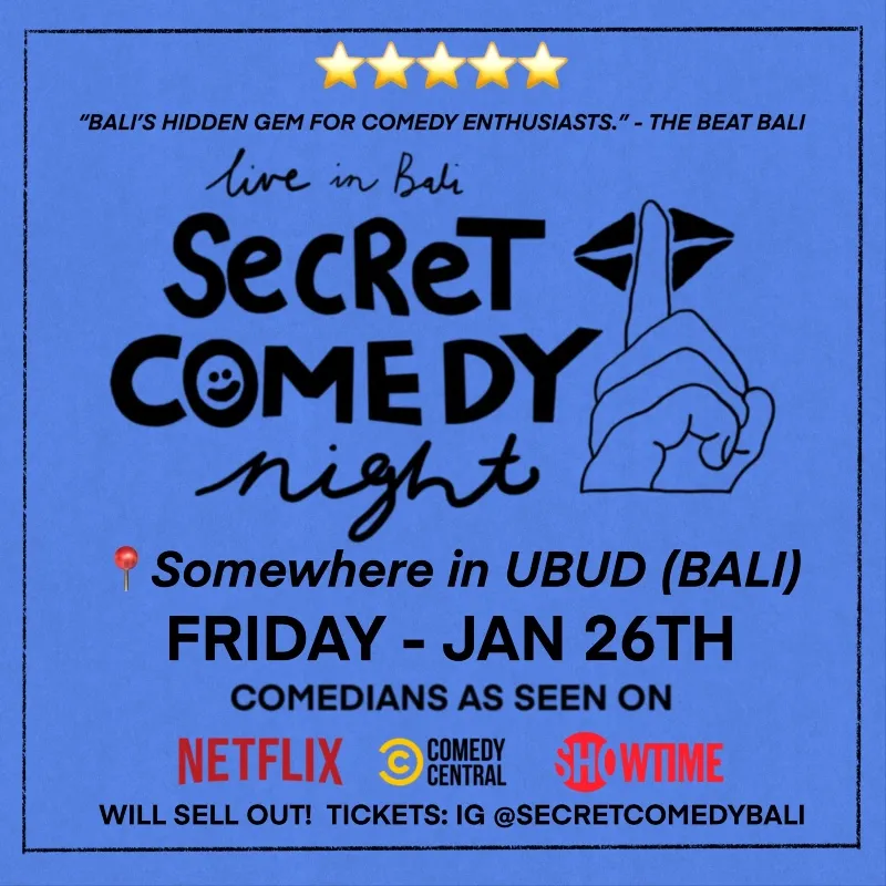 Stand up Secret Comedy Night - January Live in Ubud 11322