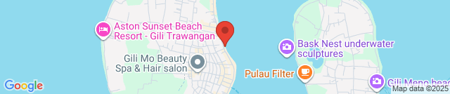 The beach at Gili Trawangan