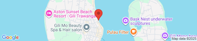 The beach at Gili Trawangan