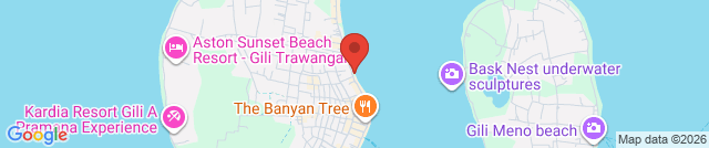 The beach at Gili Trawangan