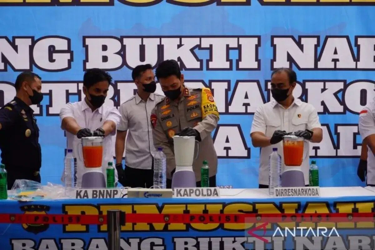 Authorities in Bali Incinerate Billions of Rupiah in Confiscated Drugs