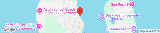 The beach at Gili Trawangan