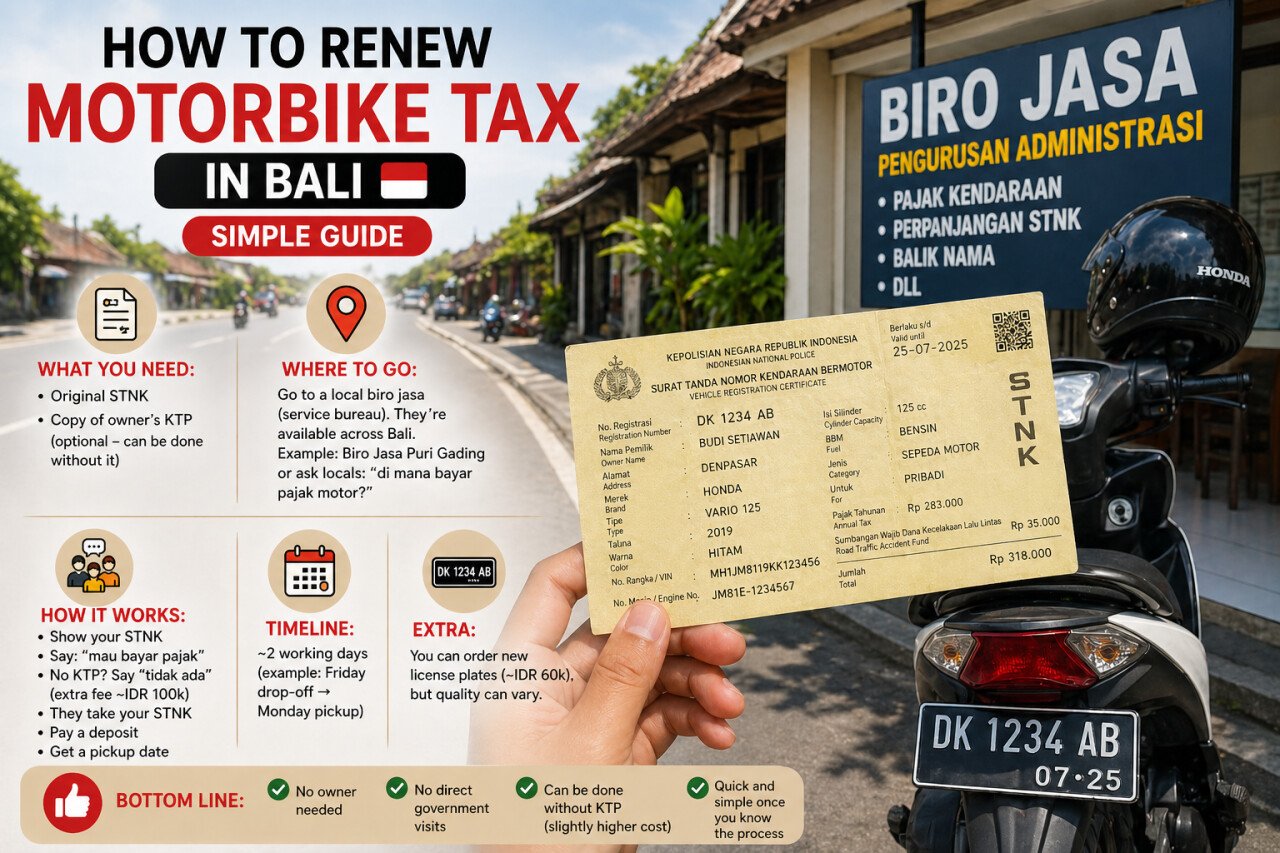 Motorbike Tax in Bali: A Simple Step-by-Step Guide