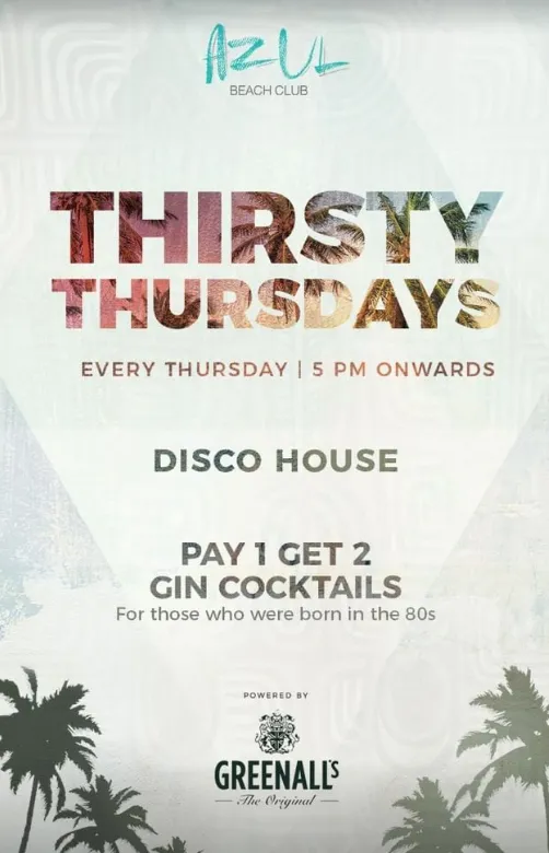 Party Thirsty Thursdays Disco House 5467