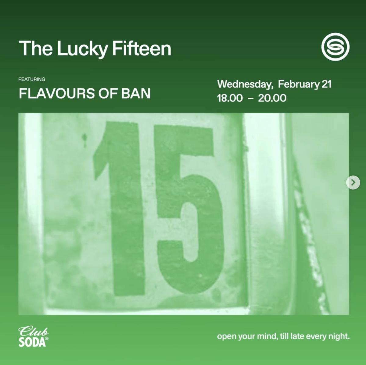 Drink The Lucky Fifteen at Club Soda Canggu 11315