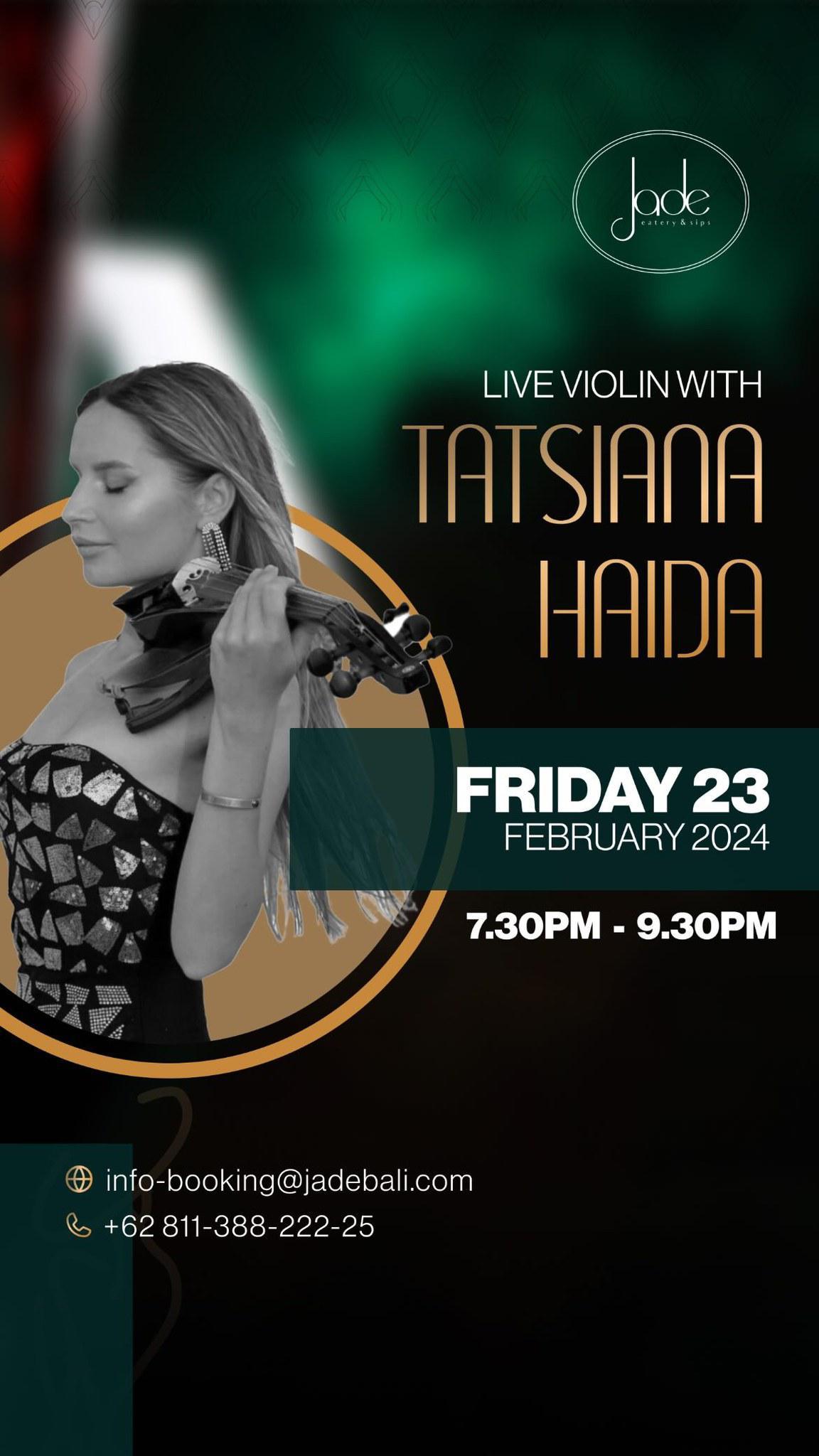 Live music Tatsiana Haida at Jade 11503