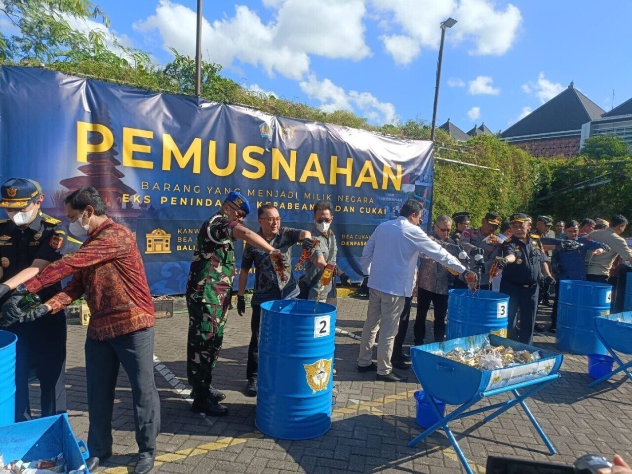 Bali Burns 3.8 Million Illegal Cigarettes in Major Operation