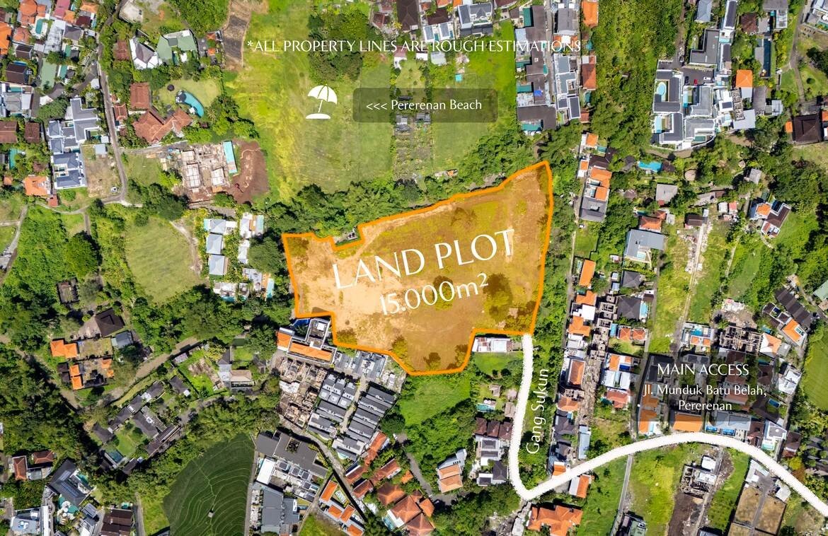 Land plot for a large coastal project Pererenan