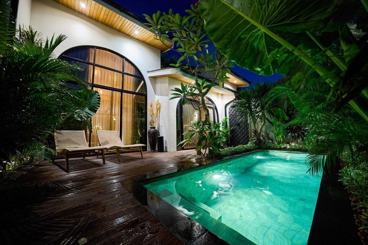 Villa enclosed living room Canggu 2 bedrooms