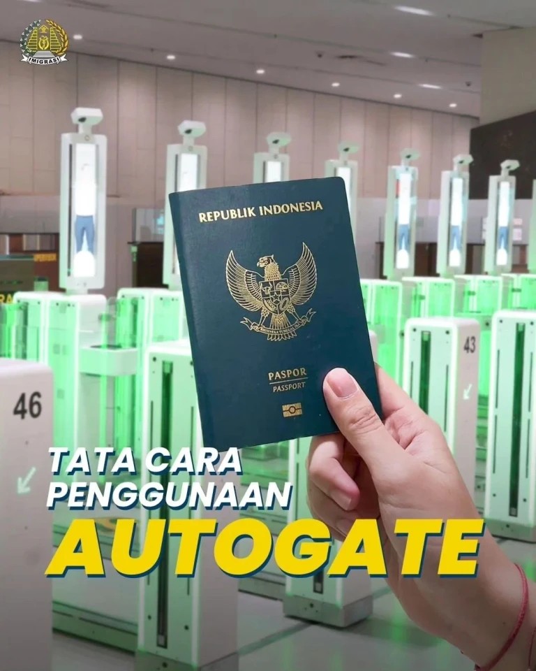 How to go through the automatic gates at Bali airport? Instructions