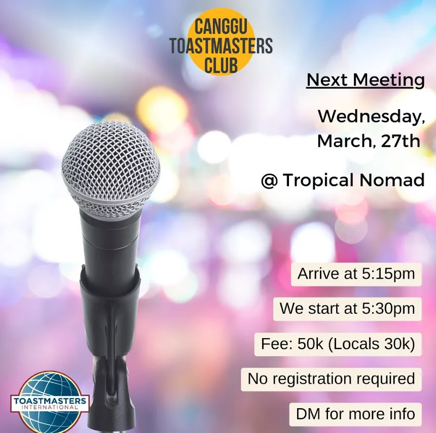 Master class Toastmasters Club 10821