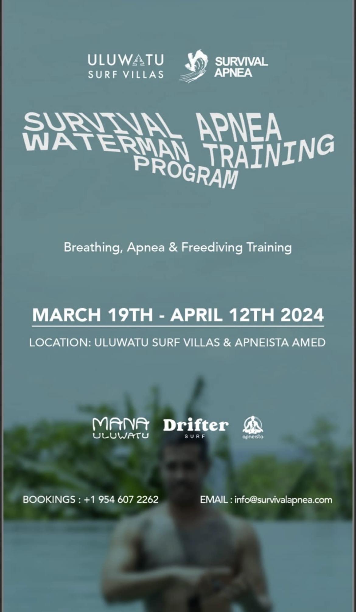 Master class Survival apnea training at Mana Uluwatu 18270
