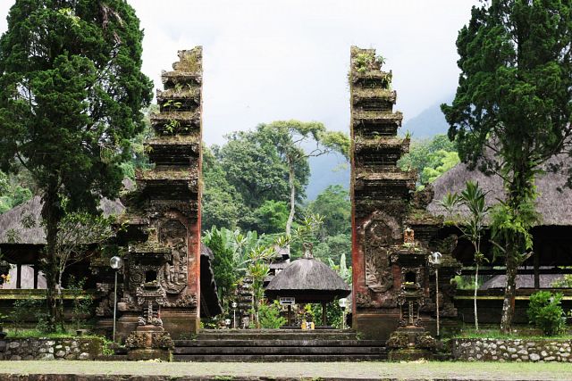 The Pura Dalem Agung Padangtegal temple in Monkey Forest