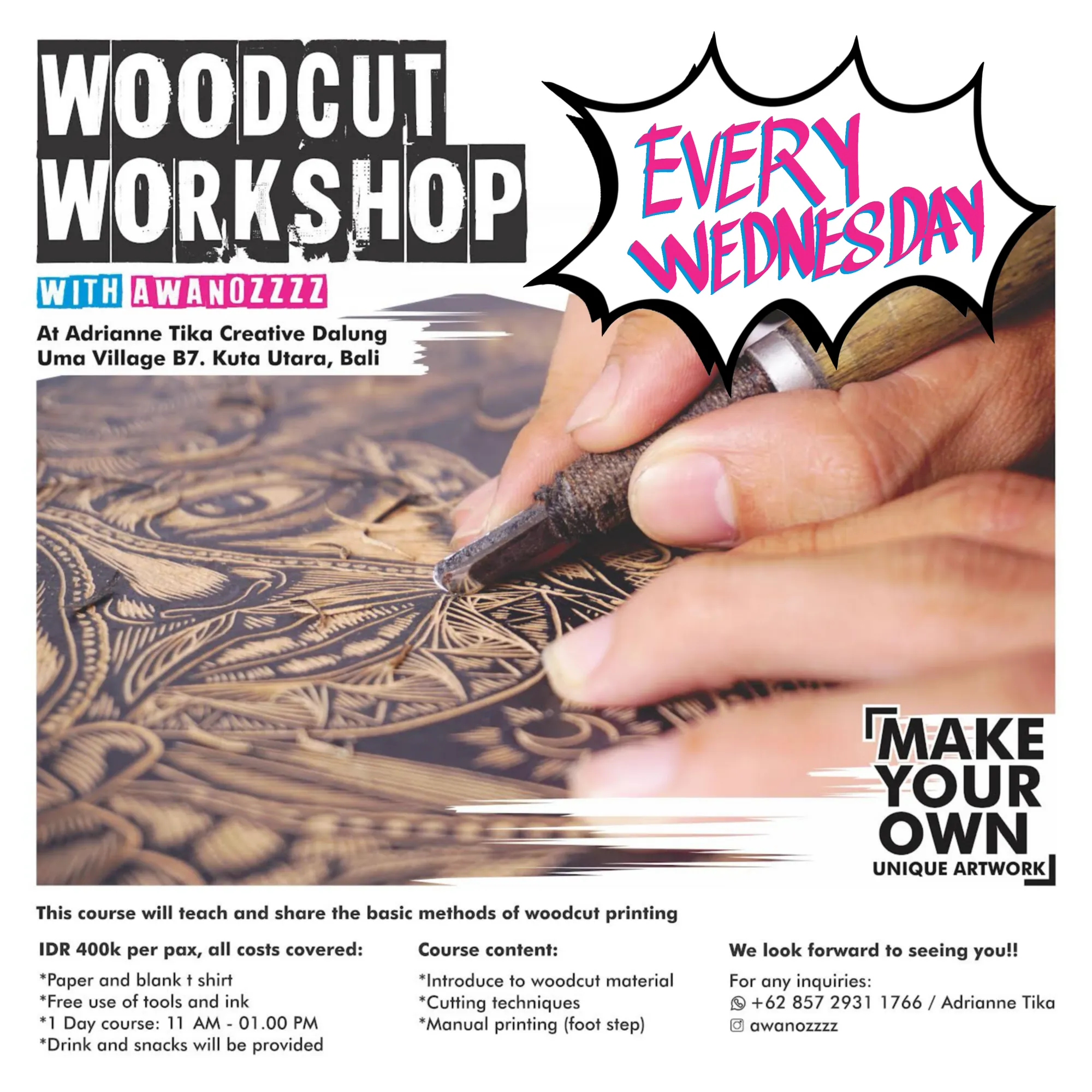 Master class Woodcut Workshop 16718