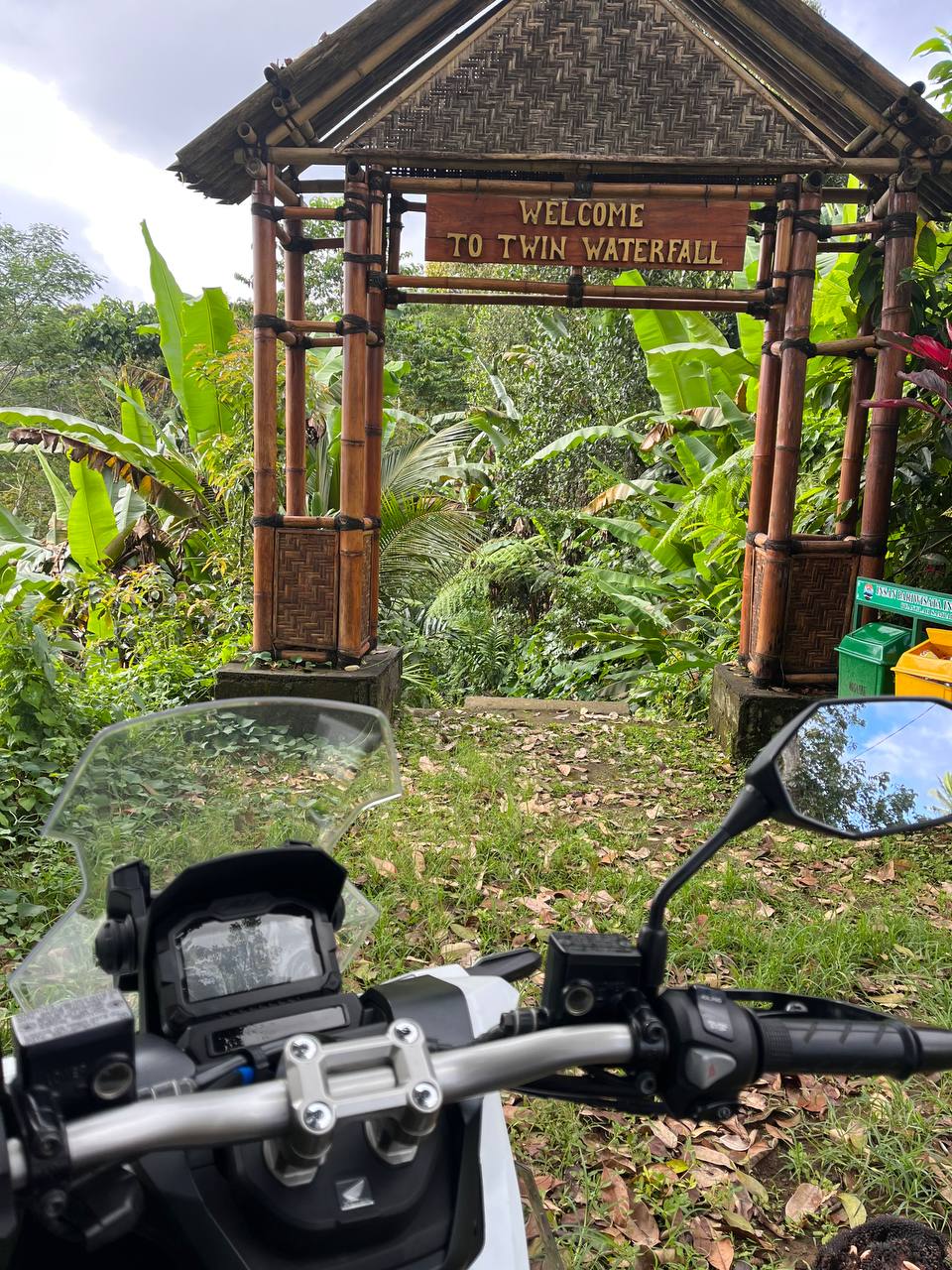 Twin waterfall Lipah Petang - day trip by bike