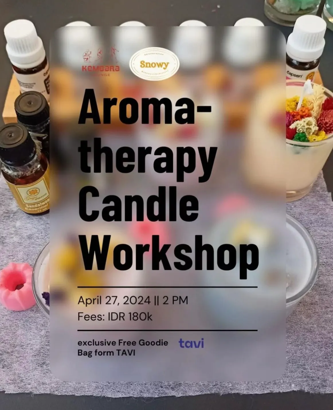 Master class Aroma Therapy Candle Workshop 13814