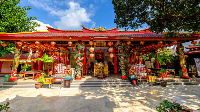 The Vihara Dharmayana Temple in Kuta