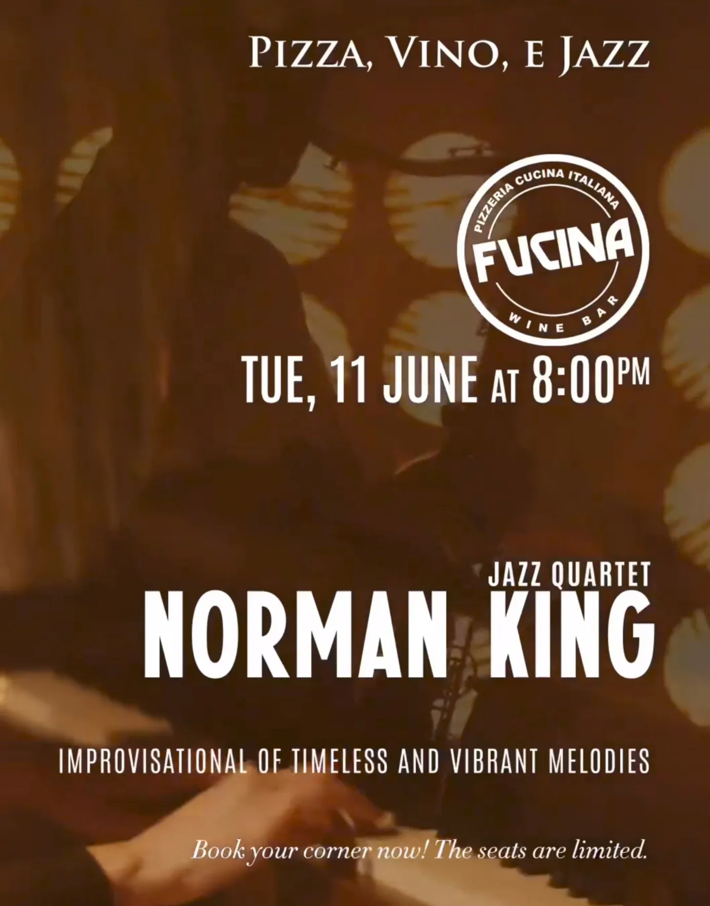 Live music Jazz Quartet: Norman King 11694