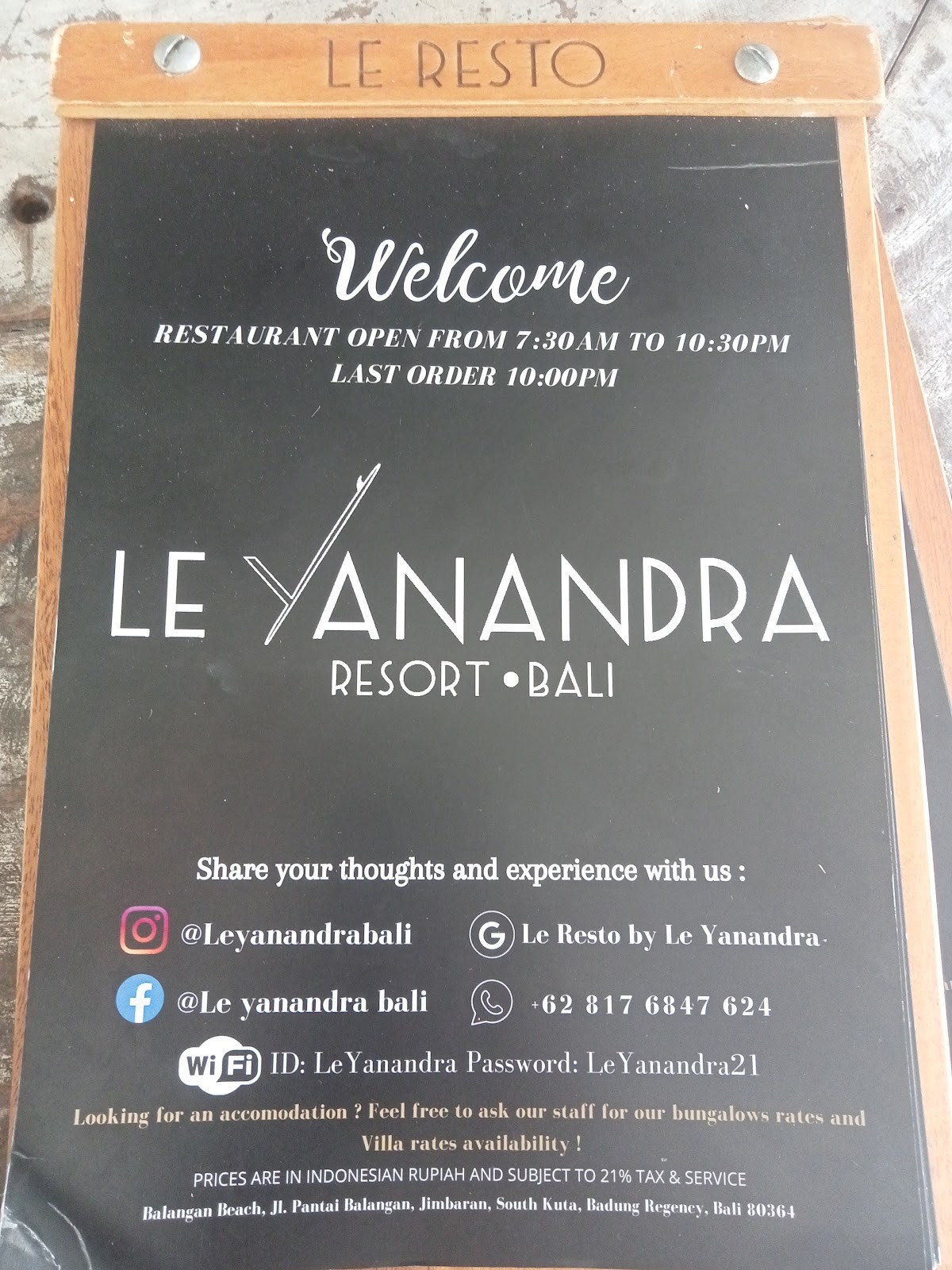 Le Resto By Le Yanandra