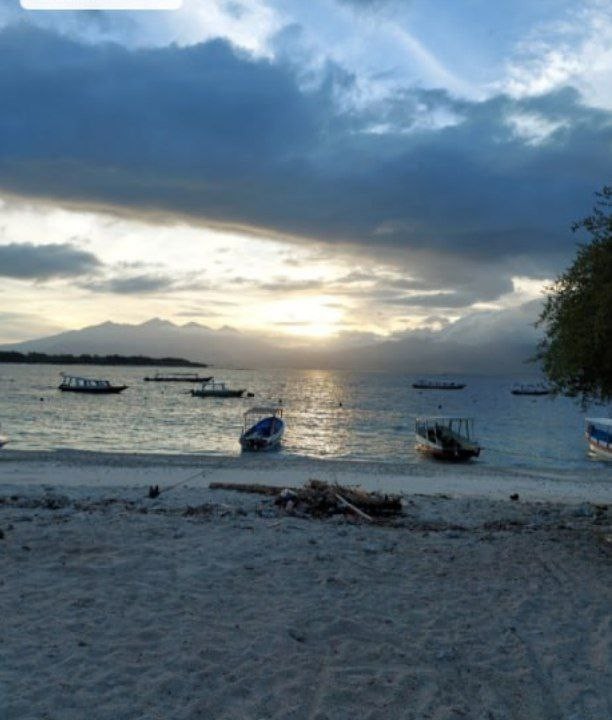 The beach at Gili Trawangan