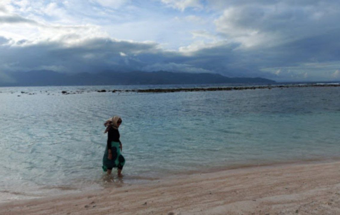 The beach at Gili Trawangan