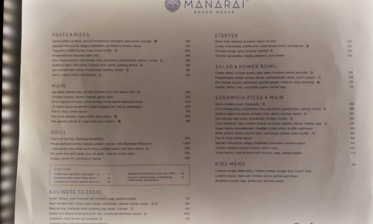 Restaurant Manarai Beach House 104199