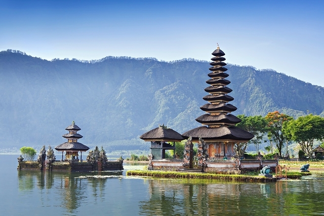 Mount Catur (Gunung Catur) near Lake Bratan in Bali