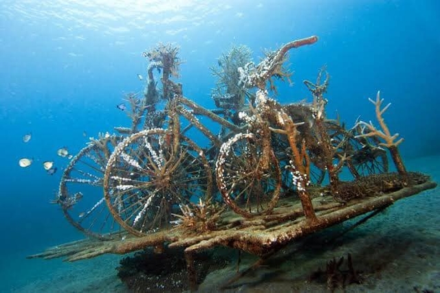 Underwater bikes in Bali